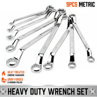 9-Piece 75° Offset Double Box-End Wrench Set - SnaggIt