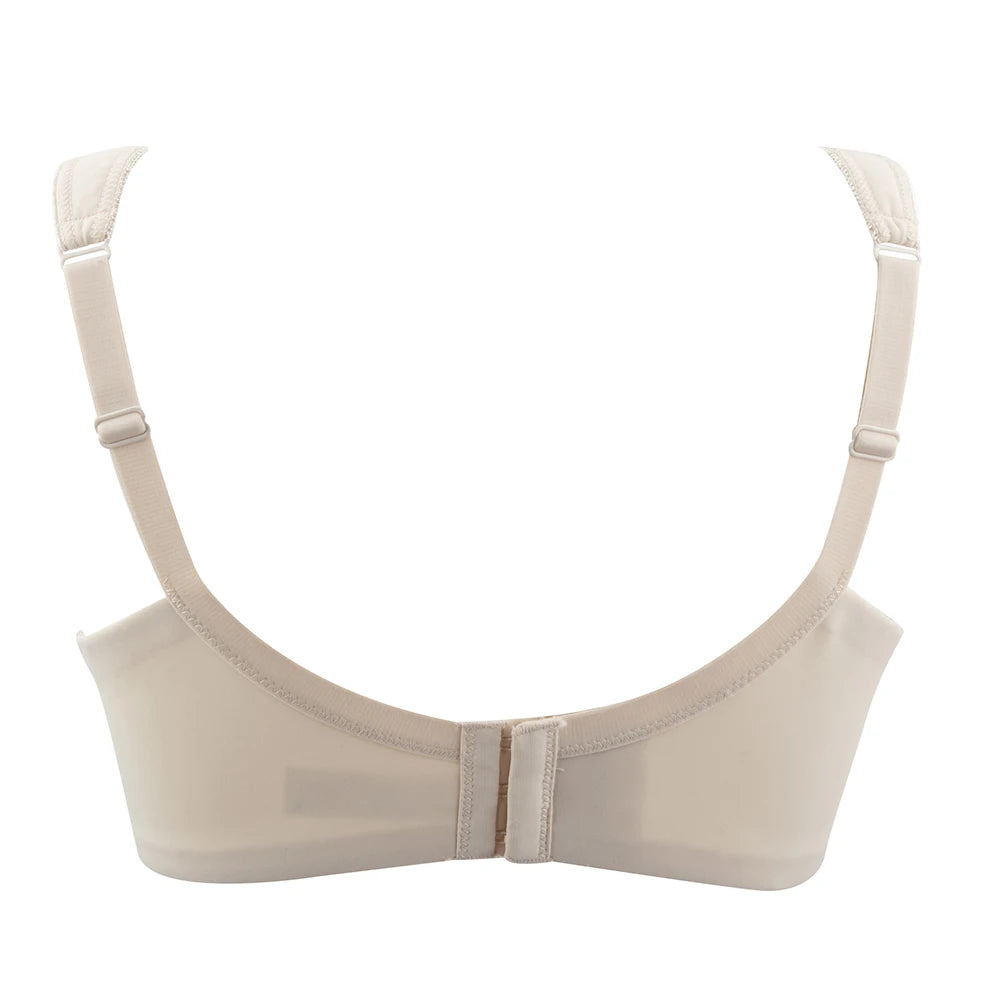 Plus Size Floral Lace Minimizer Bra | Underwire Full Coverage Push-Up Support Breathable