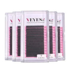Professional Individual Eyelash Extensions – Classic Soft Matte Black Series