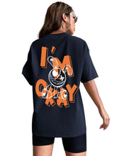 "I'm Okay" Cute Bunny Graphic Tee, Soft Oversized Streetwear T-Shirt