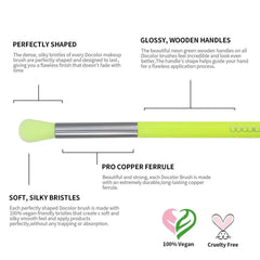 Professional Neon Green Master Series – High-Visibility Precision Makeup Brush Collection