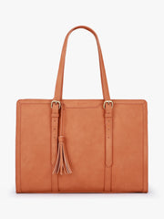 Women's Laptop Briefcase Tote 15.6" – Large Capacity 3-Layer Compartment Office Handbag