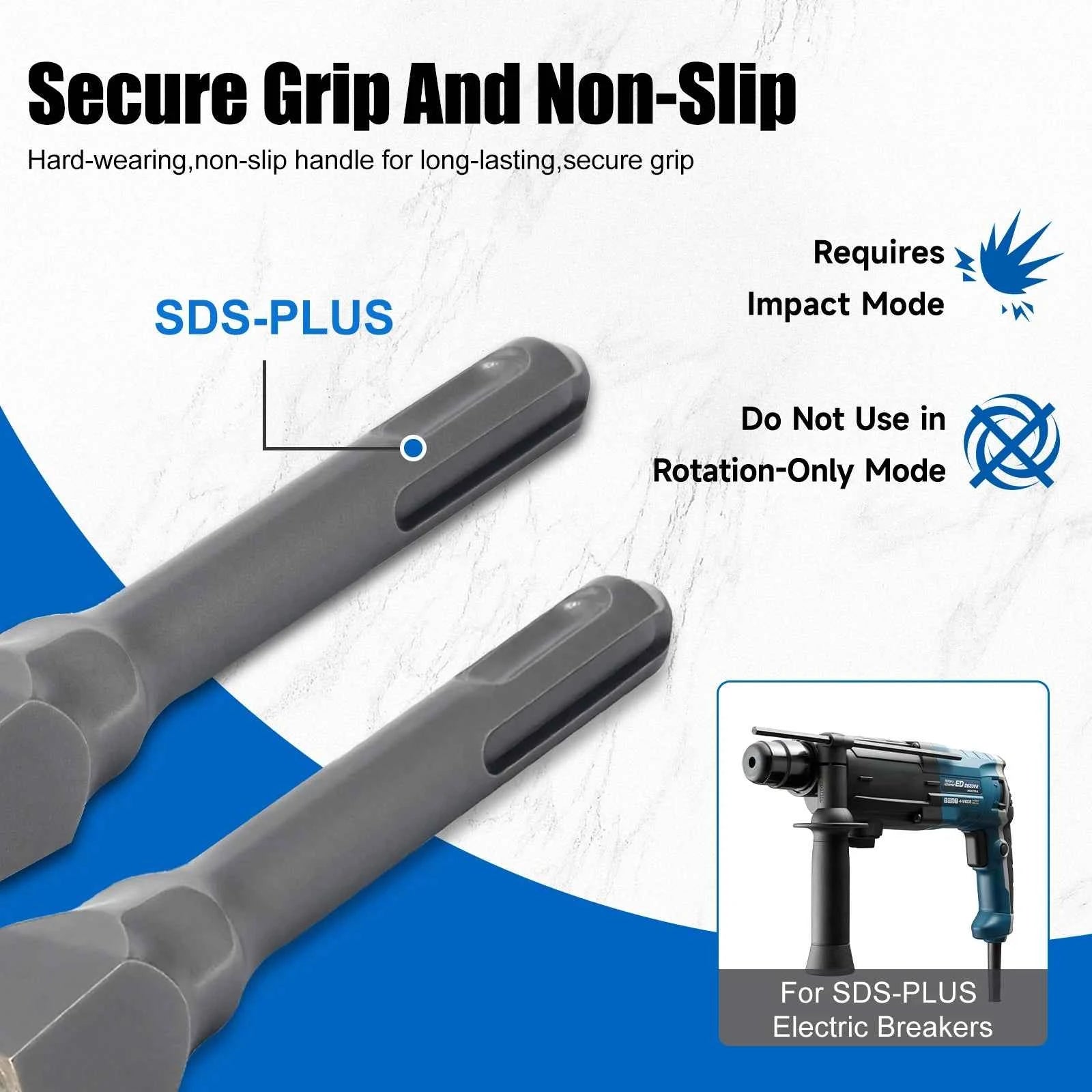 Mini SDS PLUS Concrete Bushing Head | Precision Scabbling & Surface Prep Tool