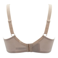 Floral Lace Minimizer T-Shirt Bra | Full Coverage Unlined Non-Padded Everyday Comfort