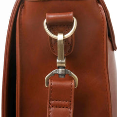 PU Leather Women's Satchel Laptop Bag 14" – Courier Shoulder Bag for College & Travel with Removable Bow