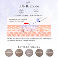 Ultrasonic Skin Scrubber & EMS Facial Lifting Device