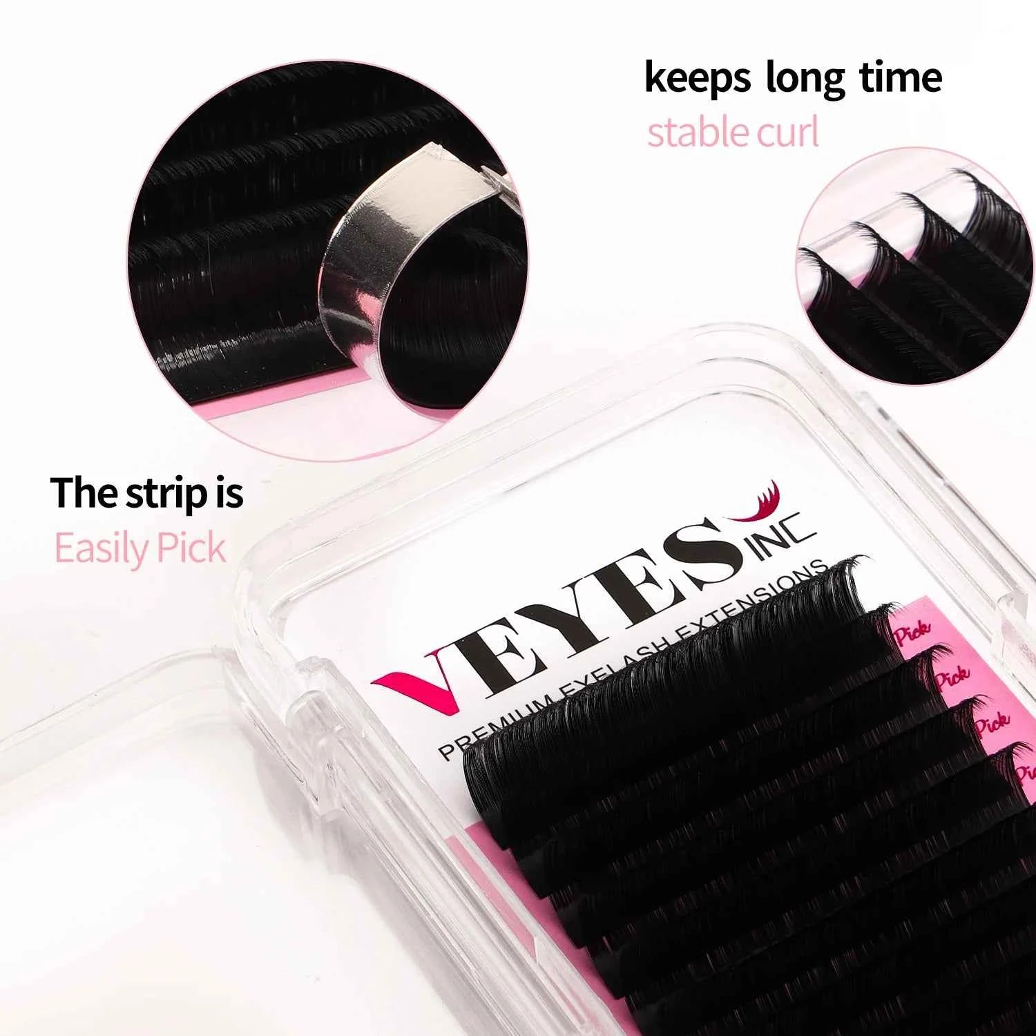 Professional Individual Eyelash Extensions – Classic Soft Matte Black Series