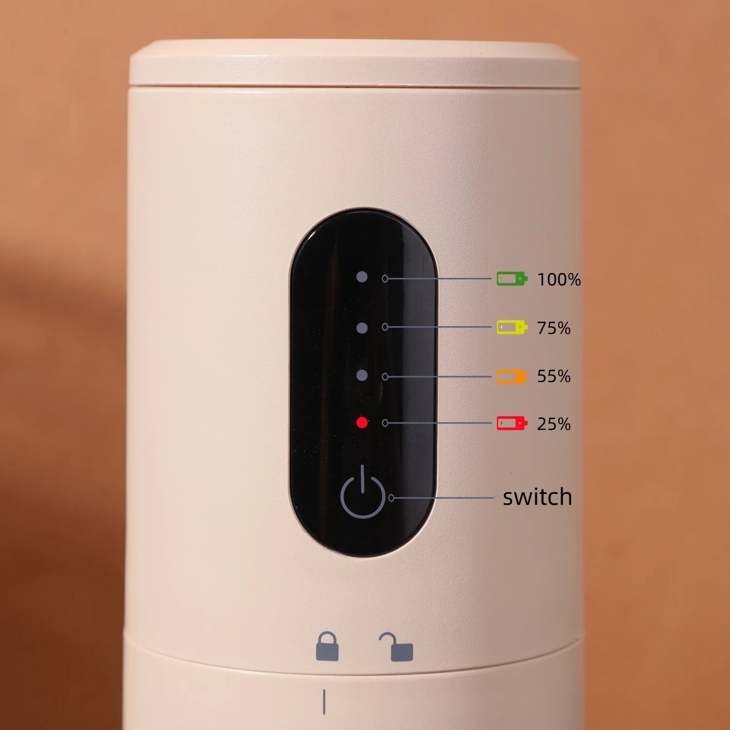 Portable USB Rechargeable Conical Burr Coffee Bean Grinder by Snagg A Grinder