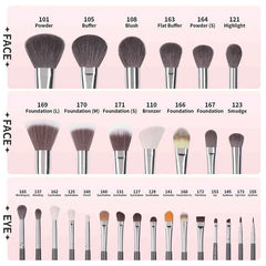 29 Pieces Ultimate Artistry Collection – Professional Natural & Synthetic Hybrid Set