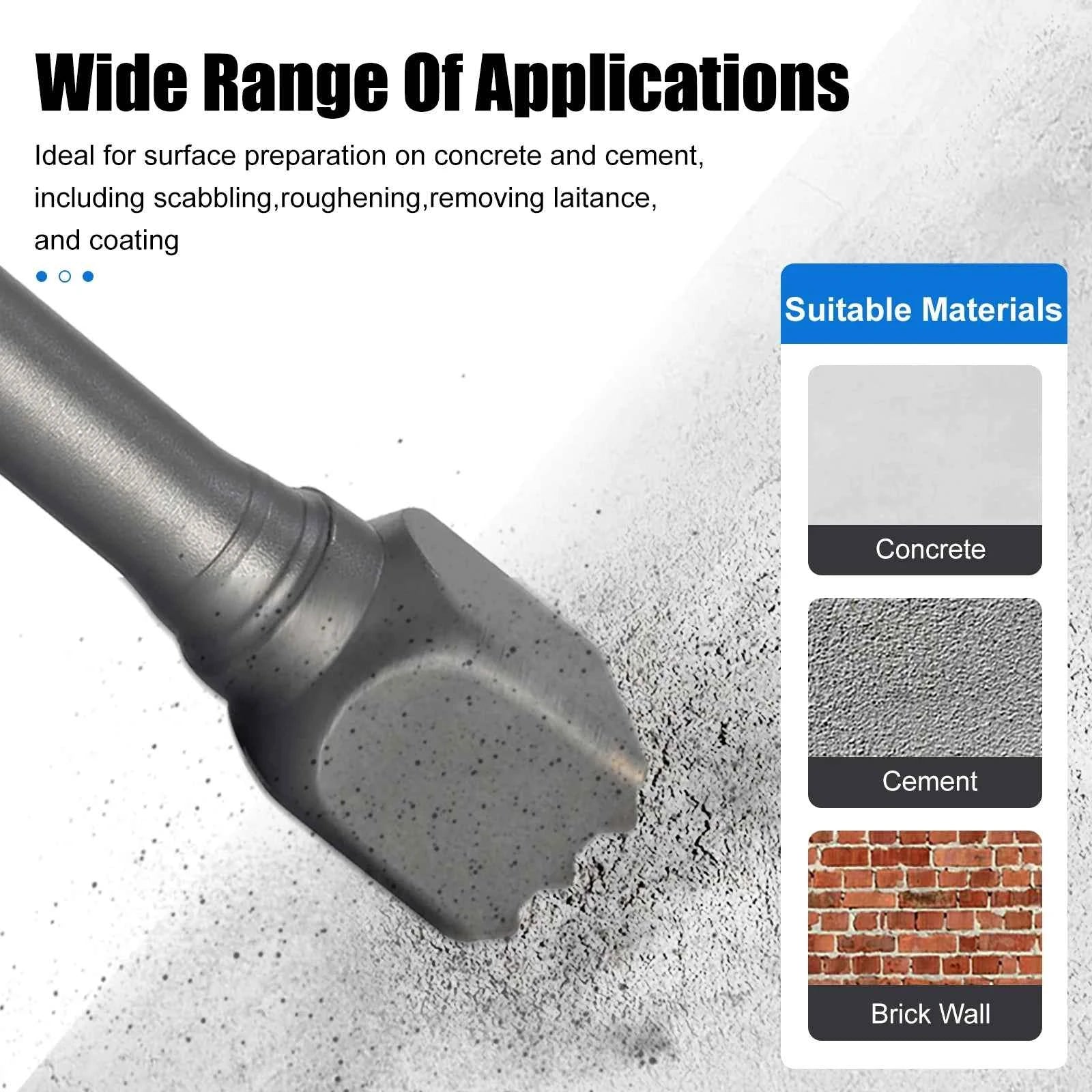 Mini SDS PLUS Concrete Bushing Head | Precision Scabbling & Surface Prep Tool