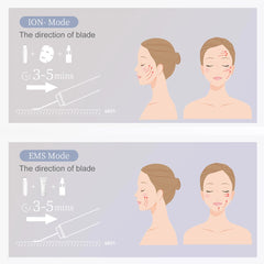 Ultrasonic Skin Scrubber & EMS Facial Lifting Device