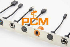 HDMI Chassis Mount Extension Cable – Female to Male 4K/2K@60Hz Panel Mount Connector (0.2M)