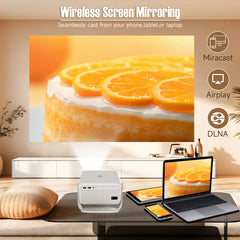 Smart Projector L018 – Native 1080P with 4K Support by Snagg A Projector