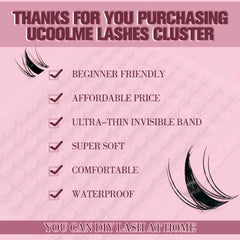 Professional DIY Fairy Manga Lash Cluster Set – 140 Piece Natural Anime Extension Kit