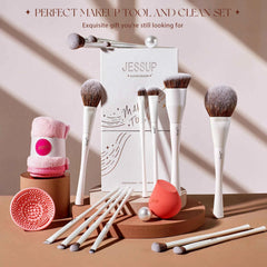 14 Piece Professional Makeup Brush Set + Beauty Tools Kit