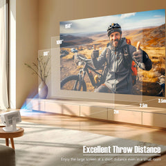 Smart Projector L018 – Native 1080P with 4K Support by Snagg A Projector