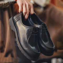 Men’s Vintage Black Derby Shoes by Snagg A Shoes