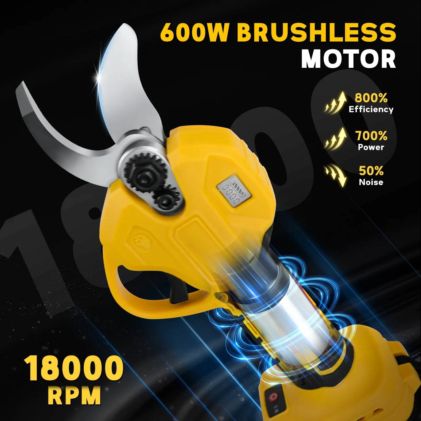 30mm Cordless Electric Pruning Shears – 600W - SnaggIt