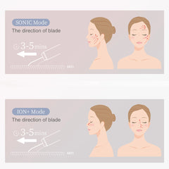 Ultrasonic Skin Scrubber & EMS Facial Lifting Device
