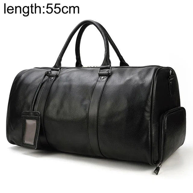 Genuine Leather Travel Duffel by Snagg It Bags
