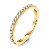 Full Eternity Moissanite Wedding Band by Snagg A Ring