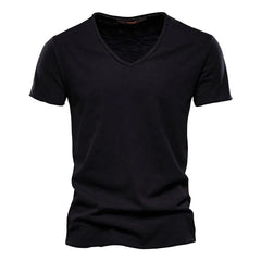 Men's 5 Piece Essential V-Neck Bundle | 100% Pure Cotton Summer Tees
