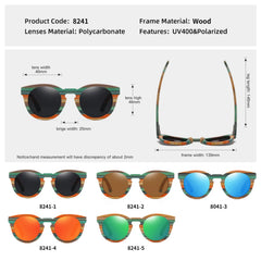 Natural Bamboo Polarized Sunglasses by Snagg It Sunglasses