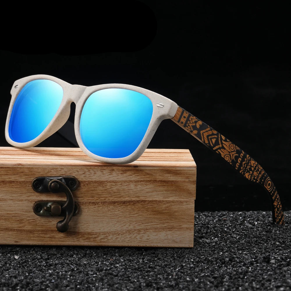 Natural Bamboo Fashion Wooden Sunglasses by Snagg It Sunglasses