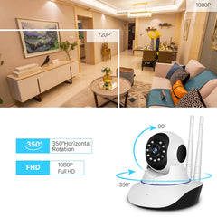 1080P WiFi IP Security Camera – Smart Home Pan-Tilt CCTV with Two-Way Audio by Snagg An Indoor Camera