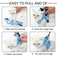 Adjustable Anti-Escape Cat Harness & Leash Set - SnaggIt