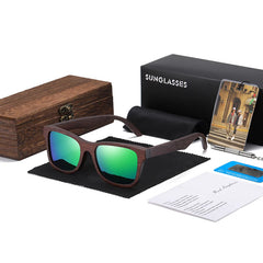Handmade Natural Bamboo Polarized Sunglasses by Snagg It Sunglasses