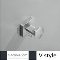 Brushed Nickel Wall Mounted Robe Hook by Snagg A Hook