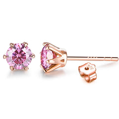 Moissanite Stud Earrings by Snagg An Earring