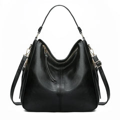 Faux Leather Large Vintage Hobo Tote – European Designer Crossbody & Shoulder Bag for Women