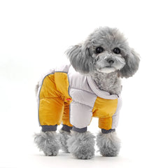 Waterproof Dog Snow Suit – Super Warm Soft Full-Cover Belly Overalls for Small Dogs