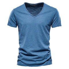 Men's 5 Piece Essential V-Neck Bundle | 100% Pure Cotton Summer Tees