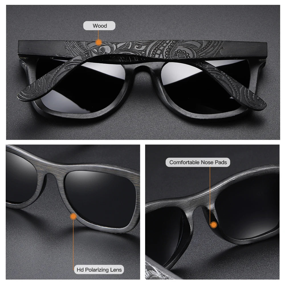 Wooden Polarized Sunglasses by Snagg It Sunglasses