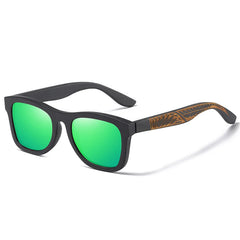 Handmade Black Bamboo Wooden Frame Sunglasses by Snagg It Sunglasses
