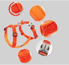Orange No Pull Dog Harness by Snagg A Harness