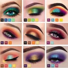 34 Color Tropical Artistry Palette – All in One Vibrant Eye Shadow, Blush, Bronze & Highlighter Collection