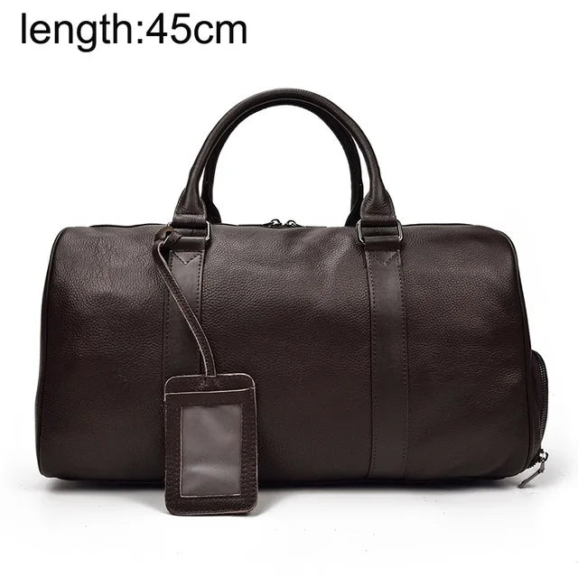 Genuine Leather Travel Duffel by Snagg It Bags