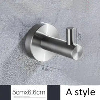 Brushed Nickel Wall Mounted Robe Hook by Snagg A Hook