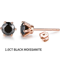 Moissanite Stud Earrings by Snagg An Earring