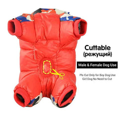 Waterproof Dog Snow Suit – Super Warm Soft Full-Cover Belly Overalls for Small Dogs