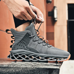 Grey Sneakers – Lightweight Trainers with Height Boost by Snagg A Shoes