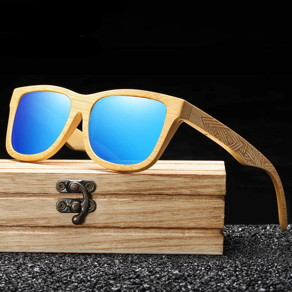 Handmade Bamboo Polarized Sunglasses by Snagg It Sunglasses