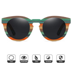 Natural Bamboo Polarized Sunglasses by Snagg It Sunglasses