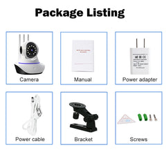 1080P WiFi IP Security Camera – Smart Home Pan-Tilt CCTV with Two-Way Audio by Snagg An Indoor Camera