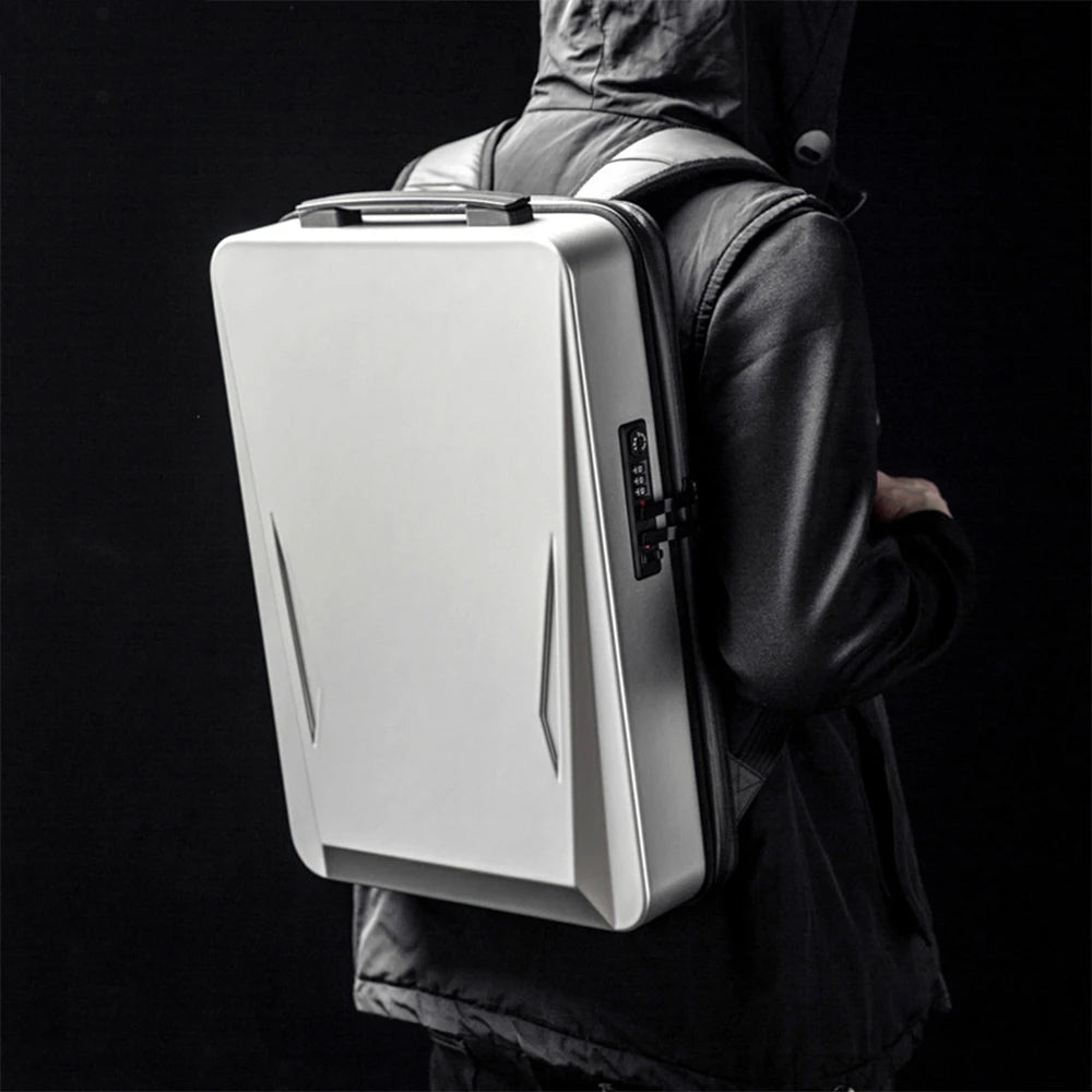 Men’s Anti-Theft 17.3" Hard Shell Laptop Backpack by Snagg A Backpack