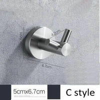 Brushed Nickel Wall Mounted Robe Hook by Snagg A Hook